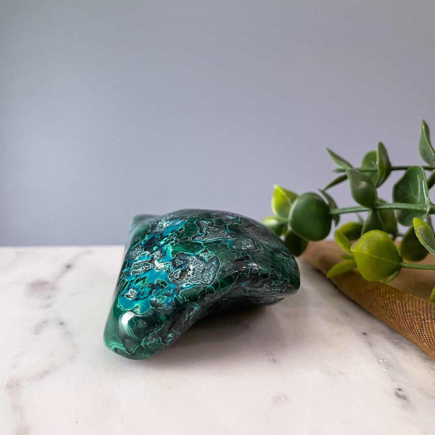 Malachite with Chrysocolla Freeform