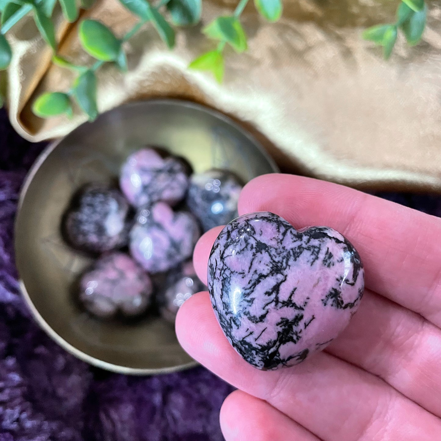 Rhodonite Small Heart