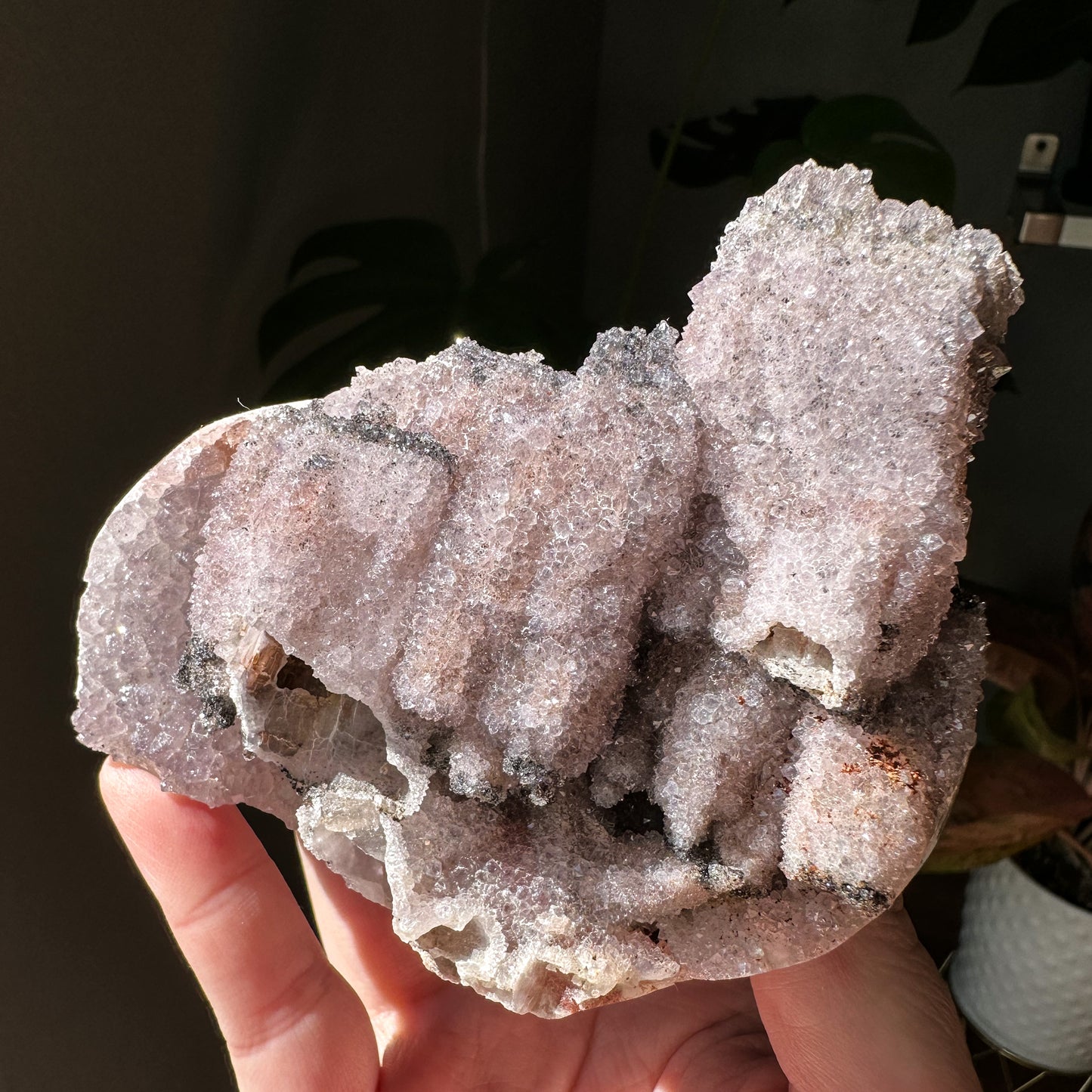 Amethyst after Calcite Pseudomorph