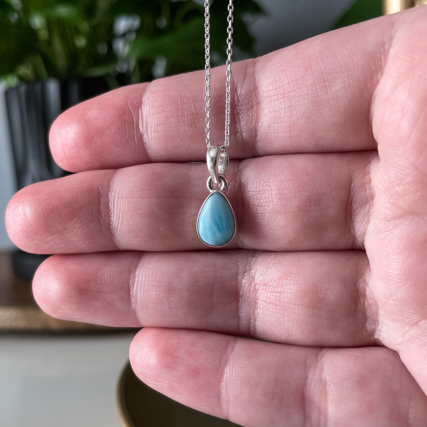 Larimar Pendant Necklace