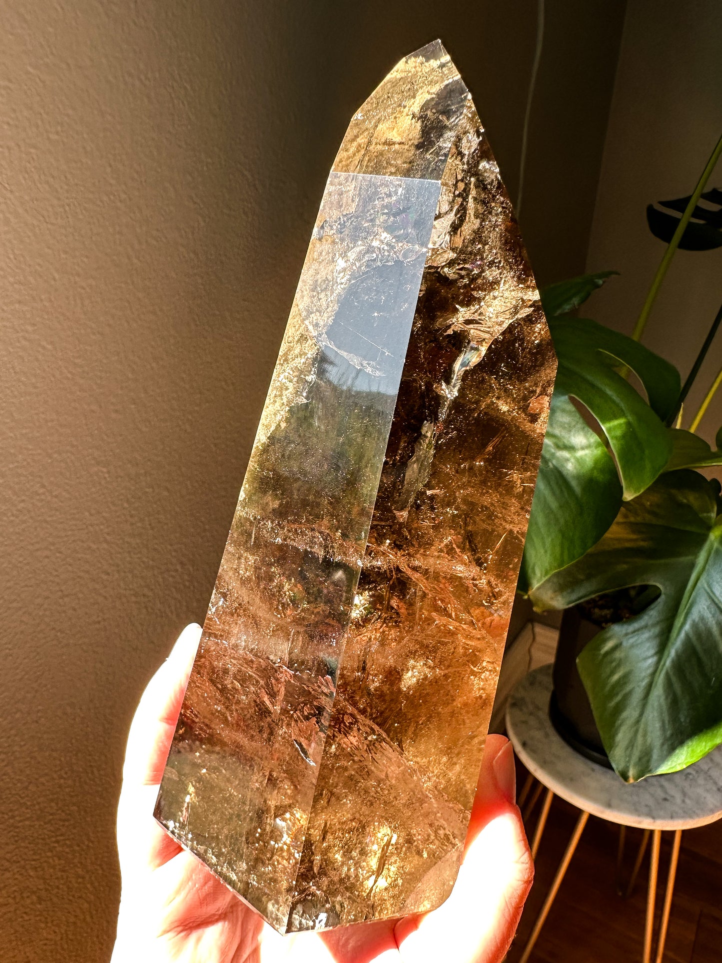 Garden Smokey Quartz Tower