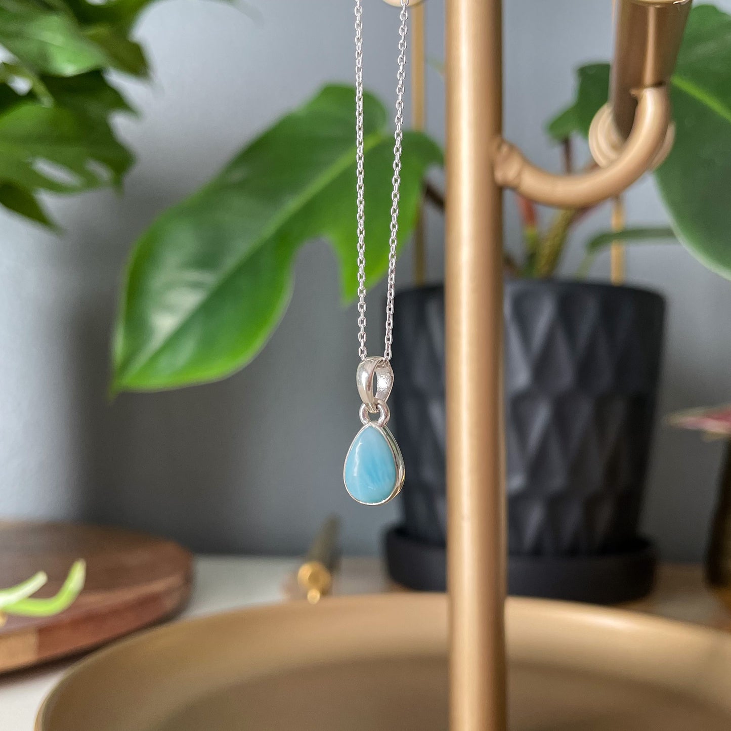 Larimar Pendant Necklace