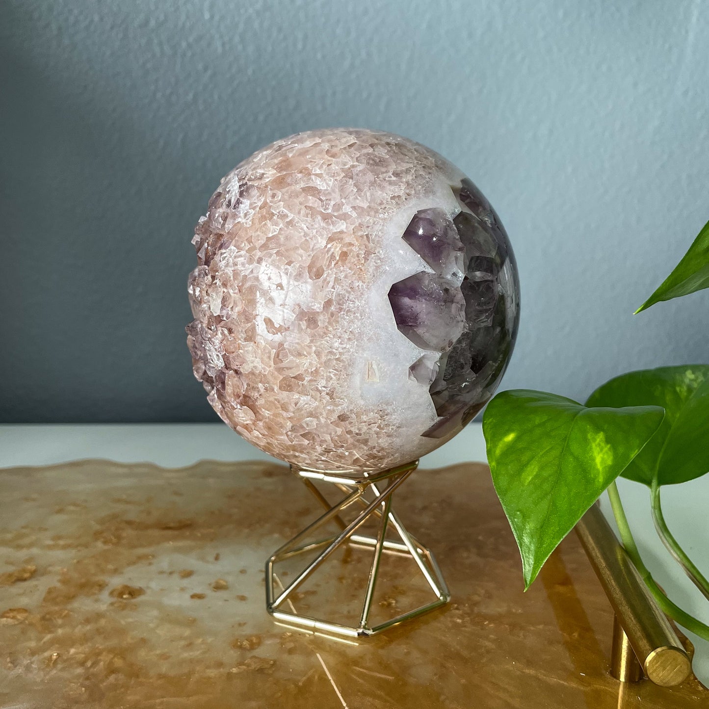 Pink Amethyst Sphere