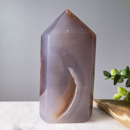 Druzy Agate Tower