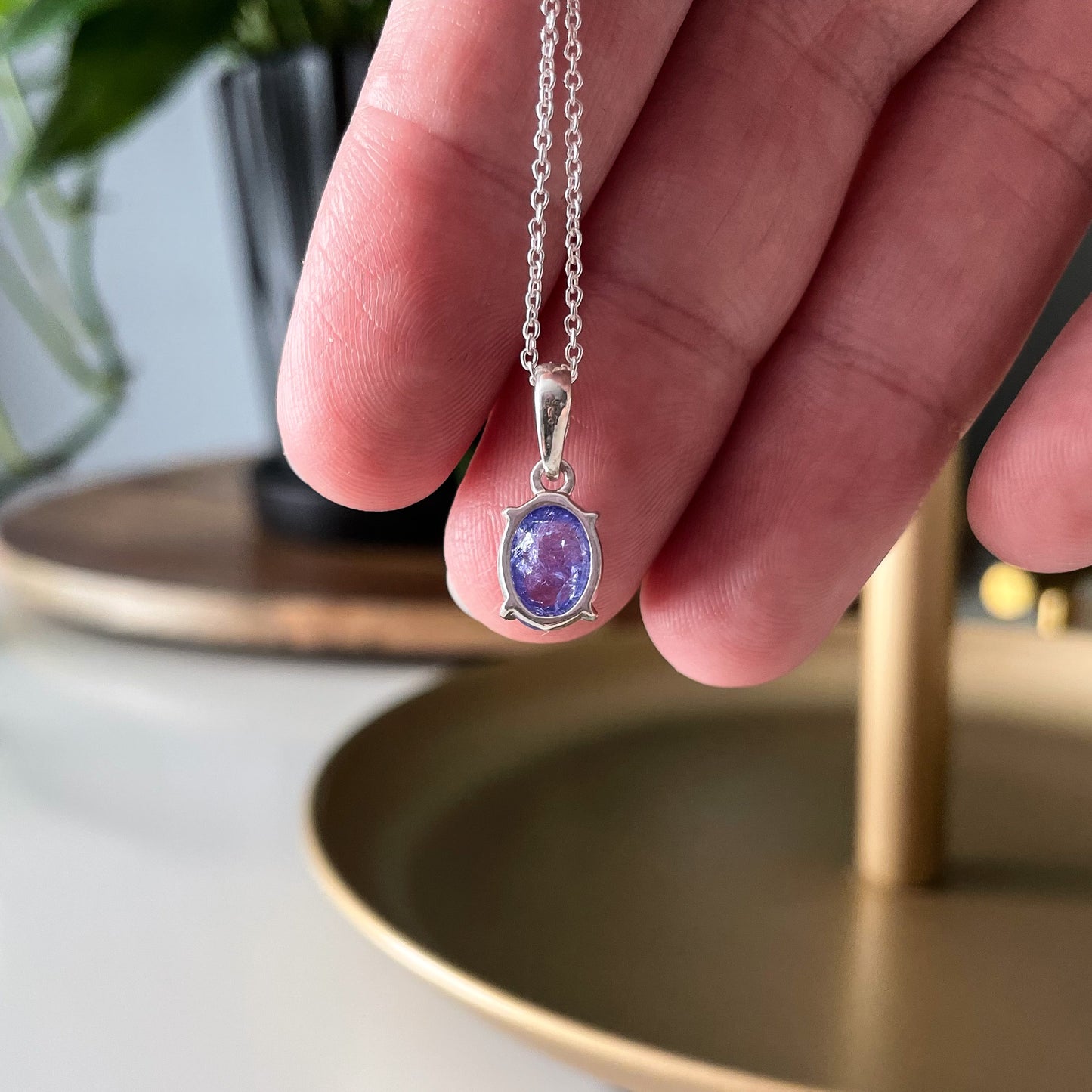 Tanzanite Pendant Necklace