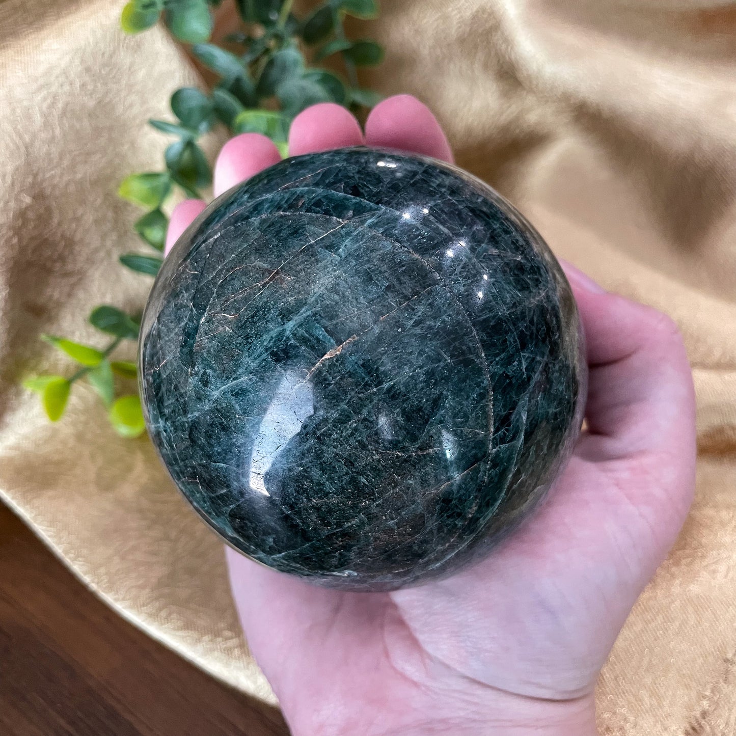 Teal Apatite Sphere