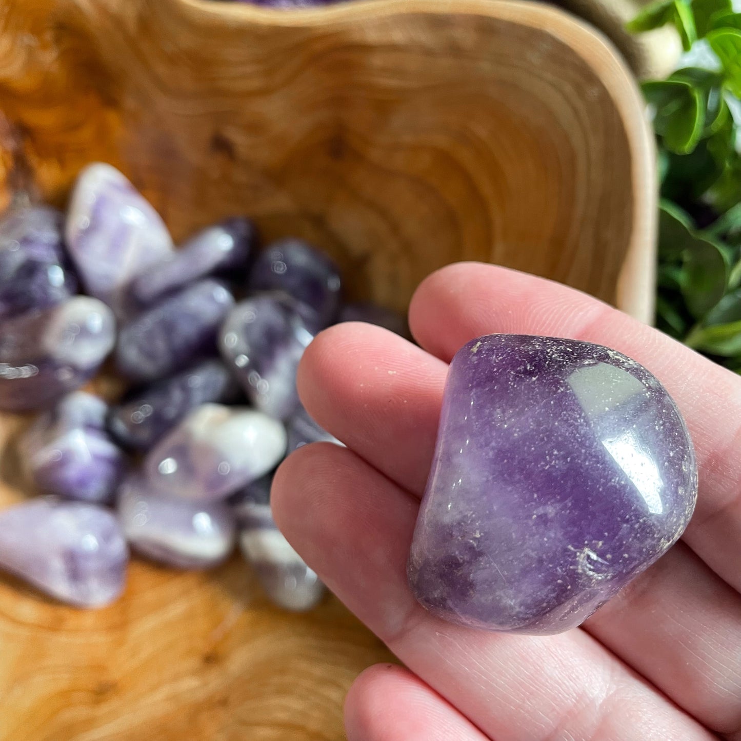 Chevron Amethyst Tumble