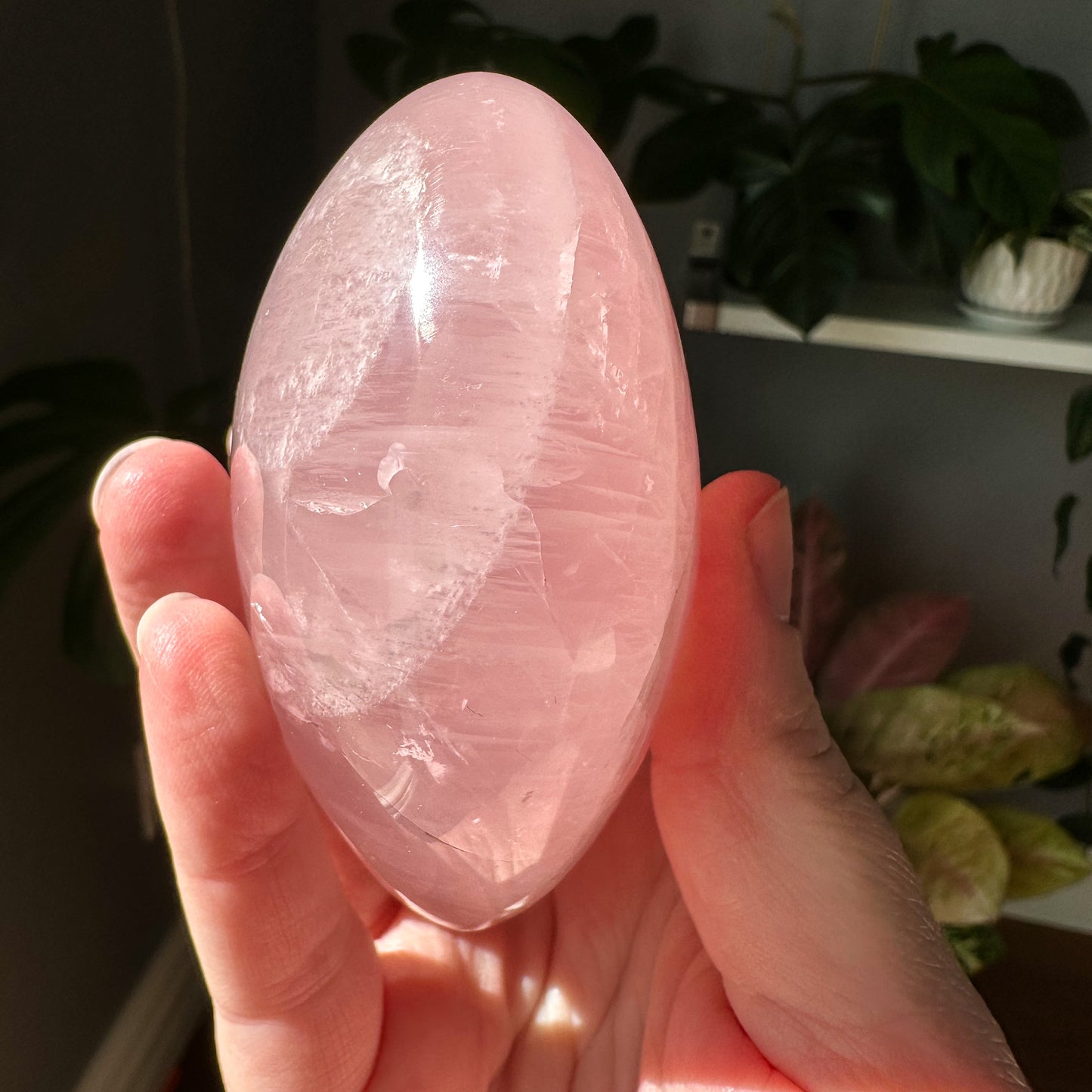 Star Rose Quartz Heart