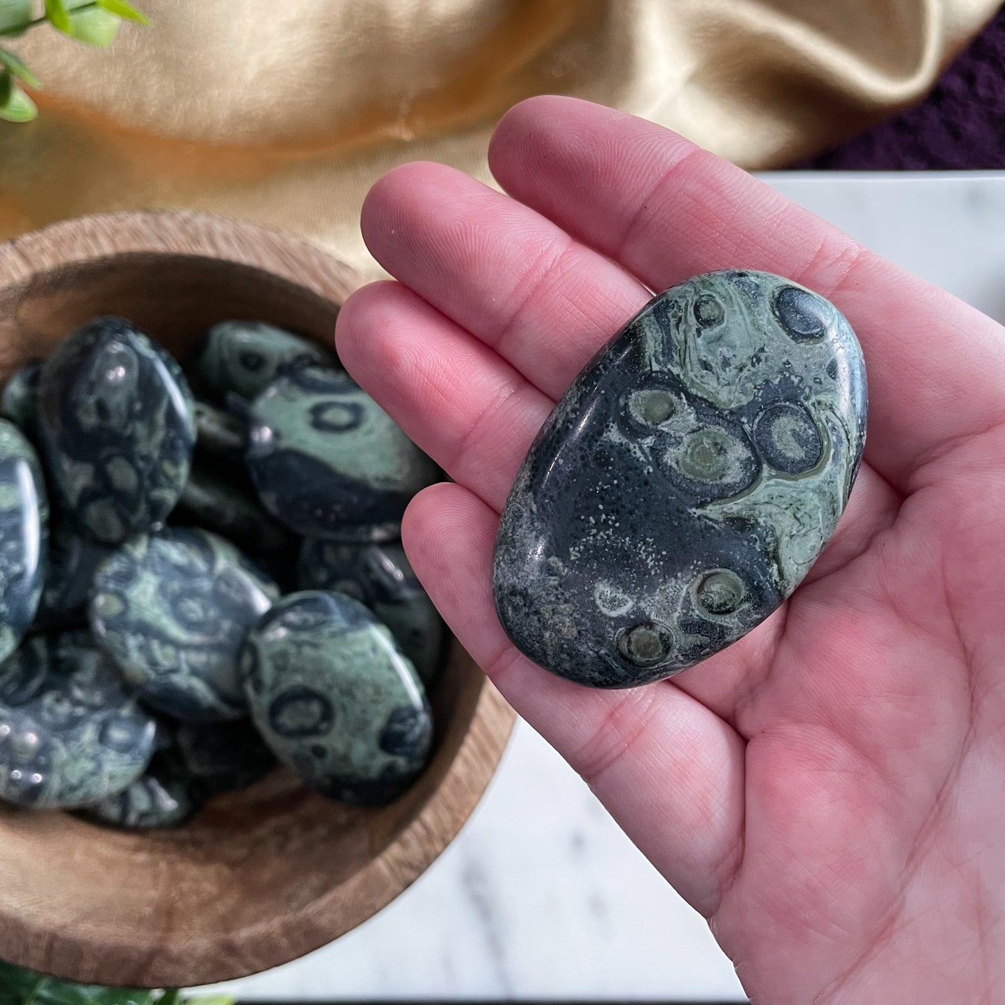 Kambaba Jasper Palm Stone