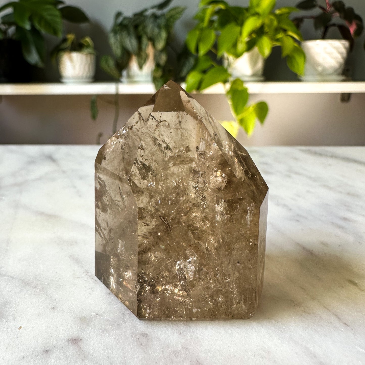 Phantom Smokey Quartz Tower