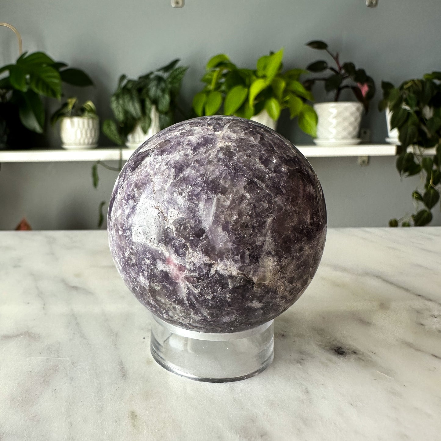 Lepidolite Sphere