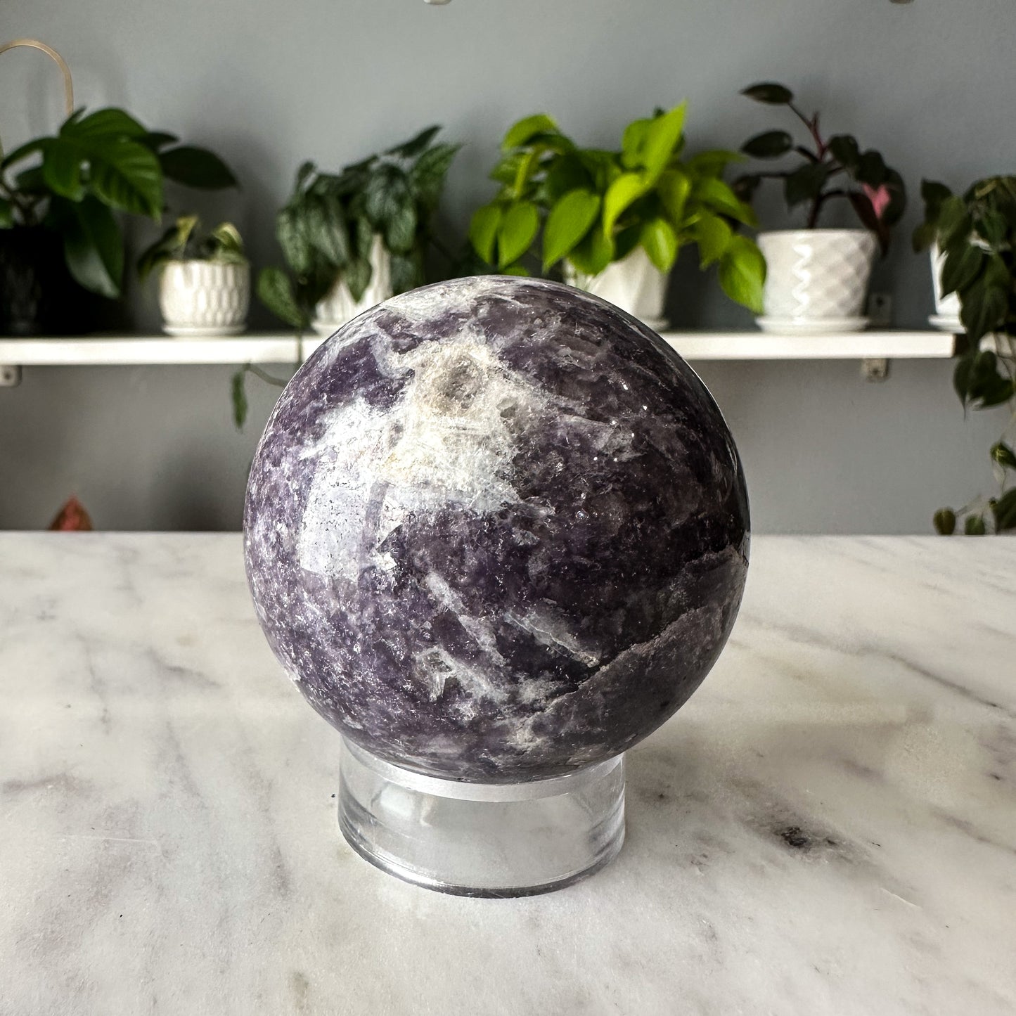 Lepidolite Sphere