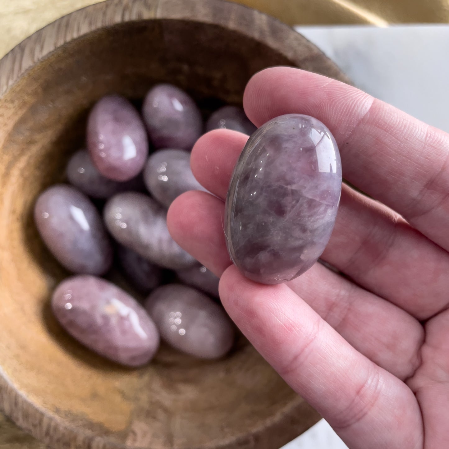 Purple Rose Quartz Pocket Crystal