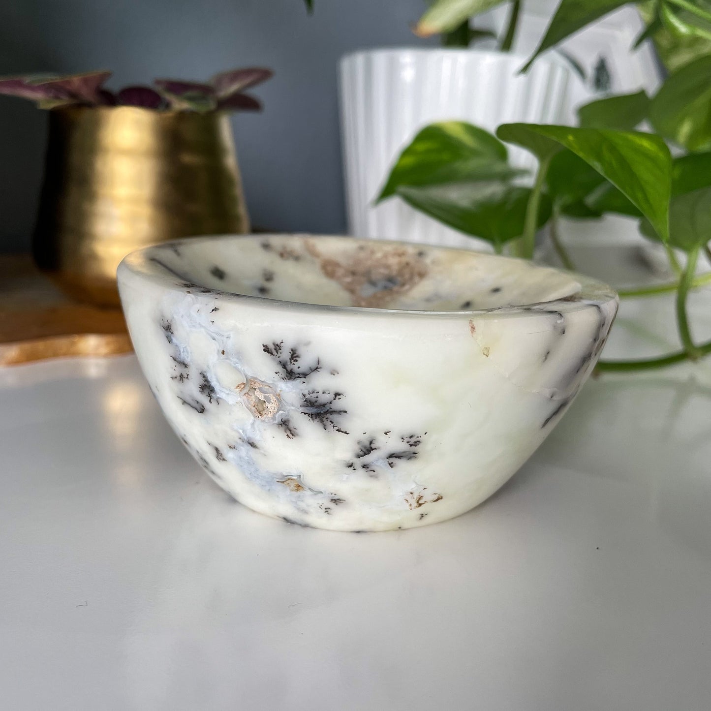 Dendritic Opal Bowl