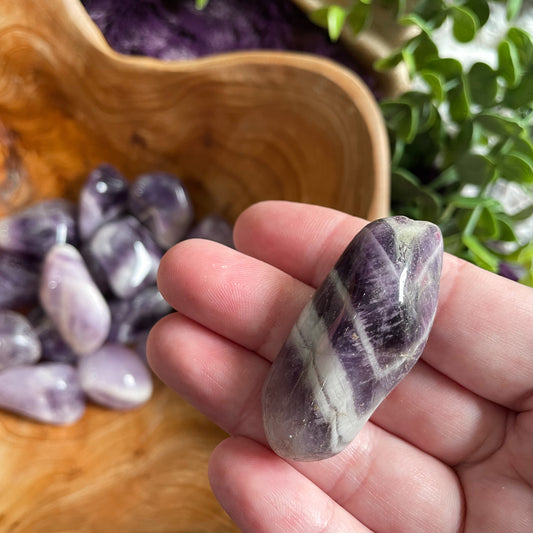 Chevron Amethyst Tumble