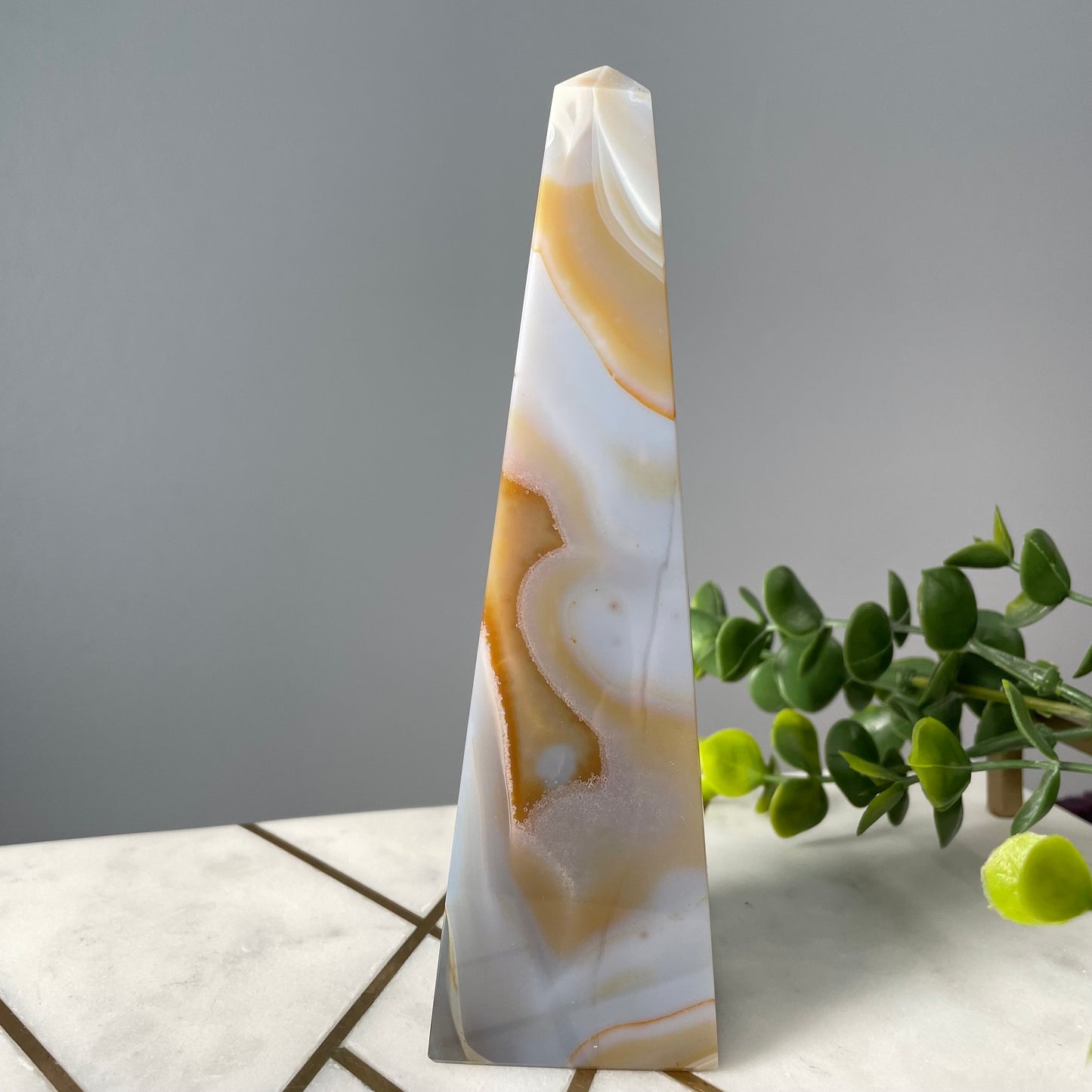 Blue Agate Obelisk