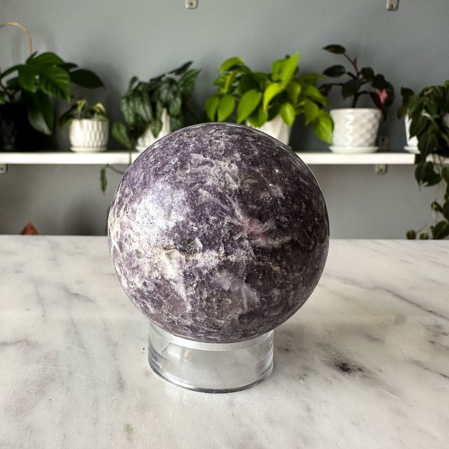 Lepidolite Sphere