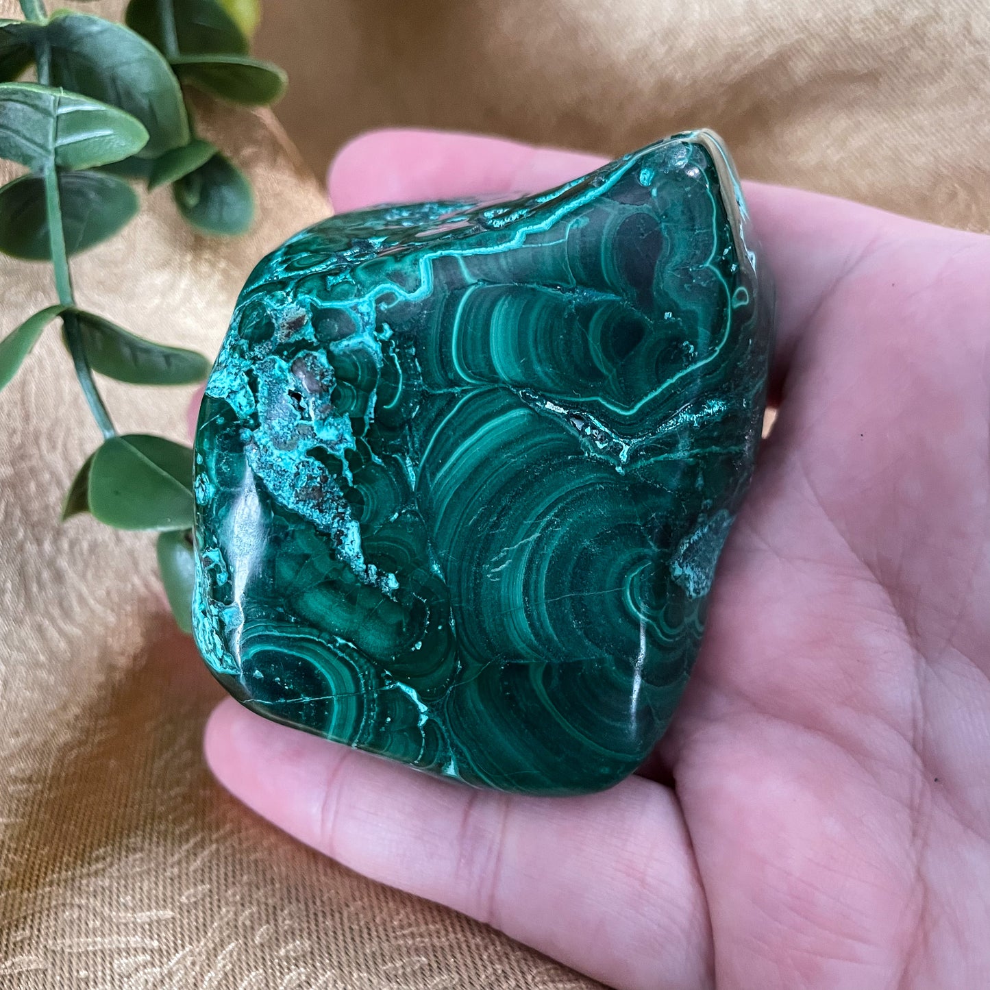 Malachite with Chrysocolla Freeform