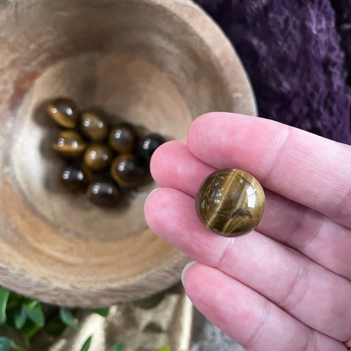 Tiger's Eye Mini Sphere