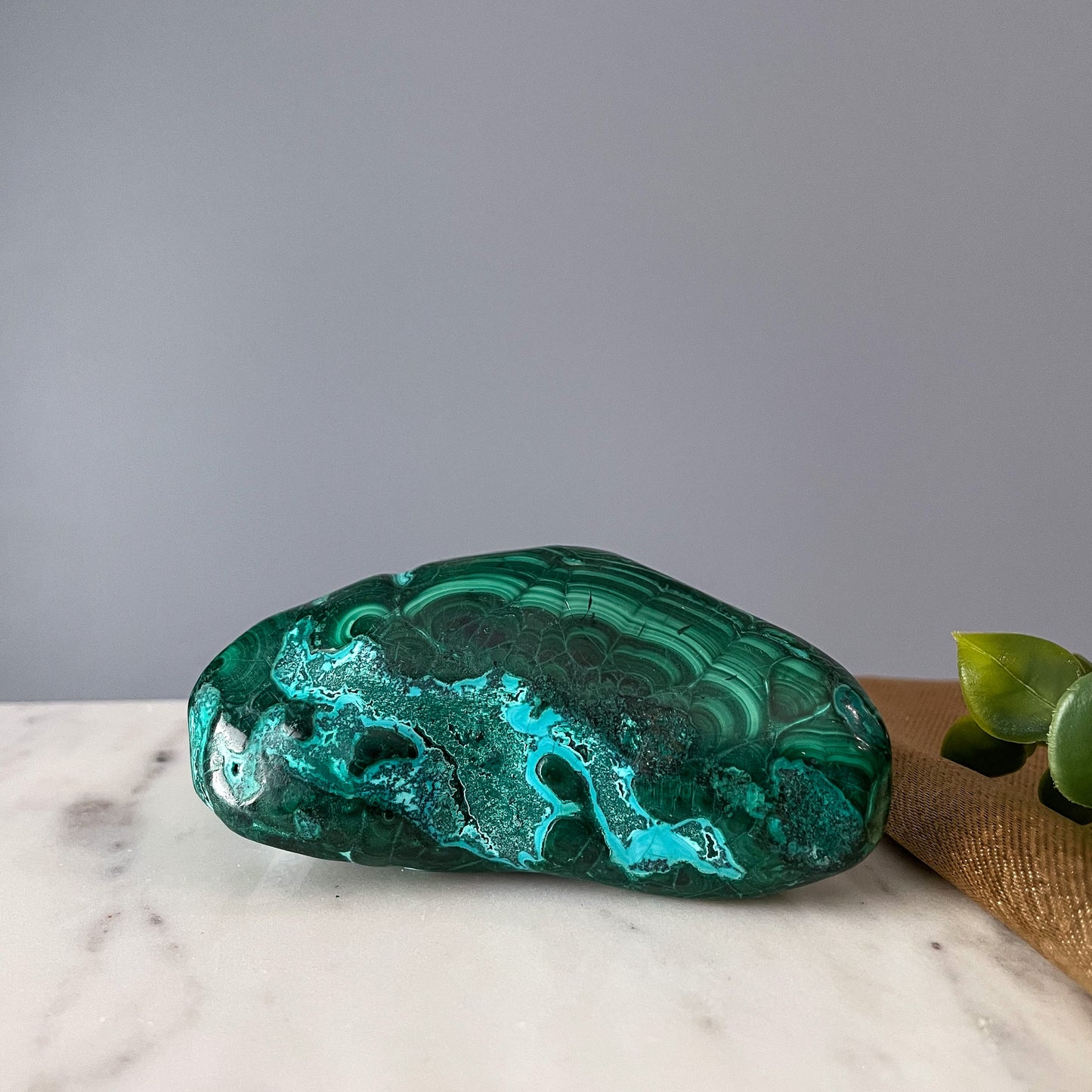 Malachite with Chrysocolla Freeform