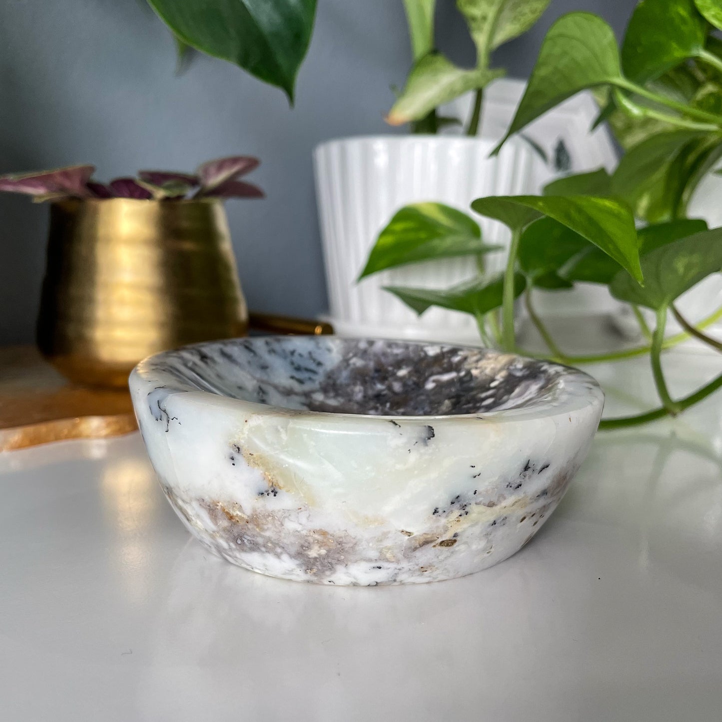 Dendritic Opal Bowl