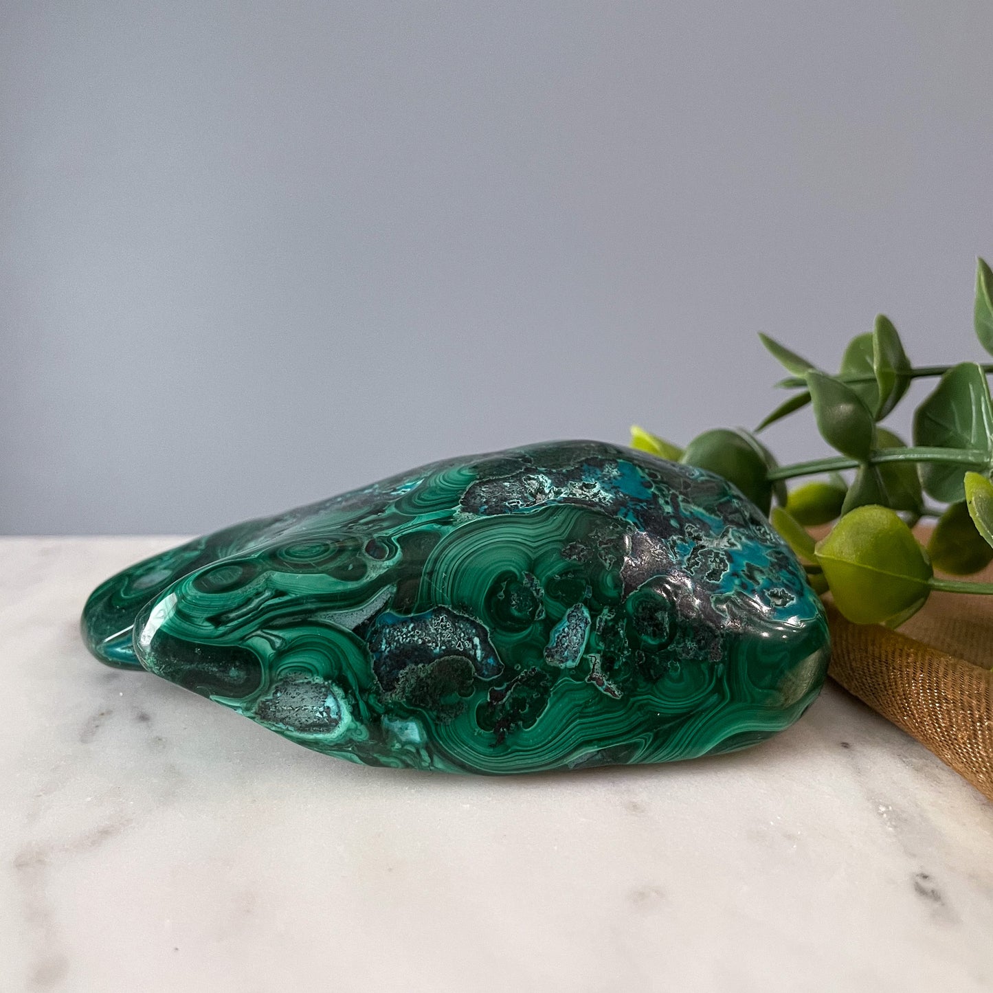 Malachite with Chrysocolla Freeform