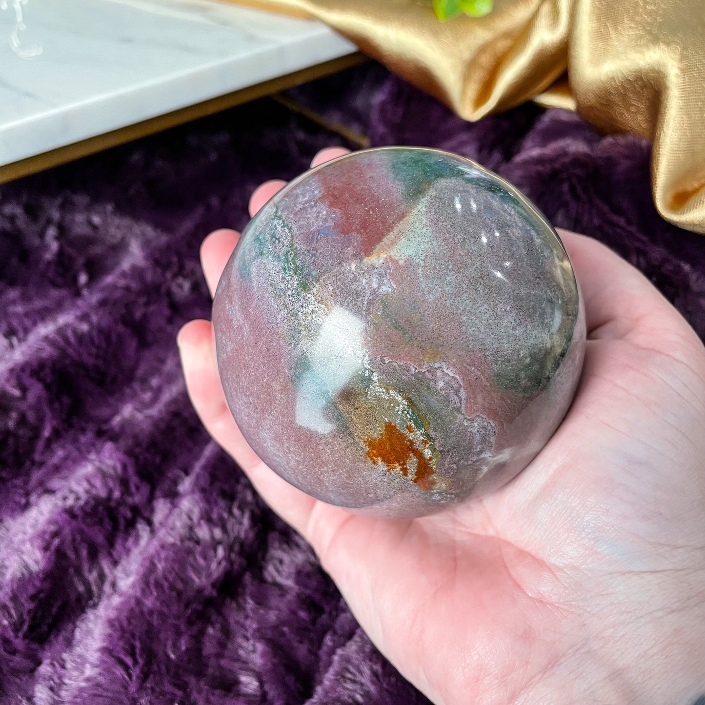 Sea Jasper Sphere