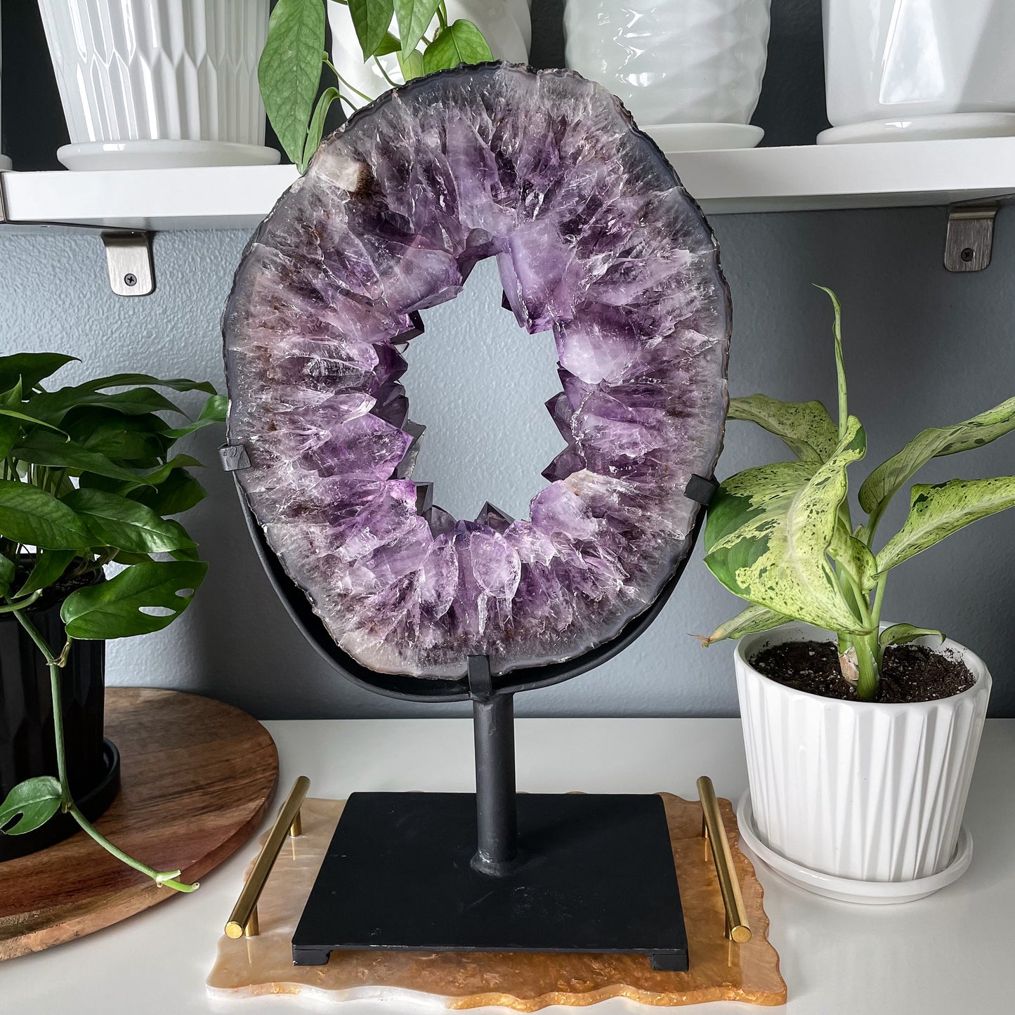 Amethyst Portal on a Custom Stand