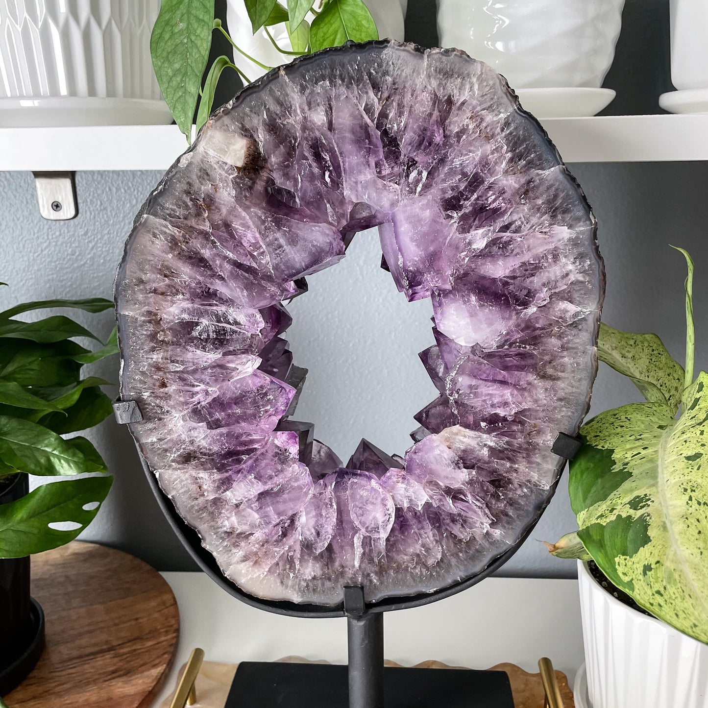 Amethyst Portal on a Custom Stand