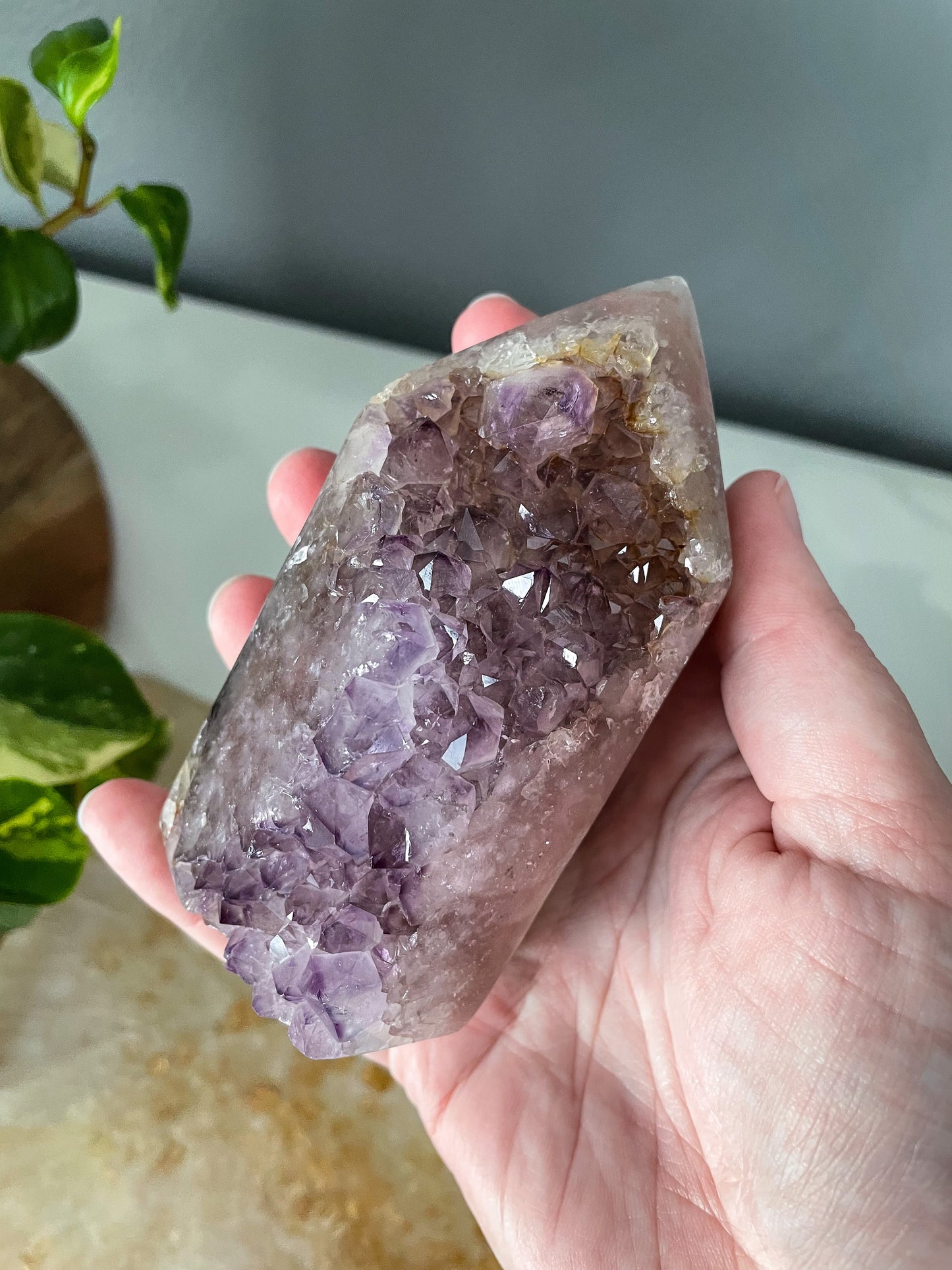 Amethyst + Quartz Tower