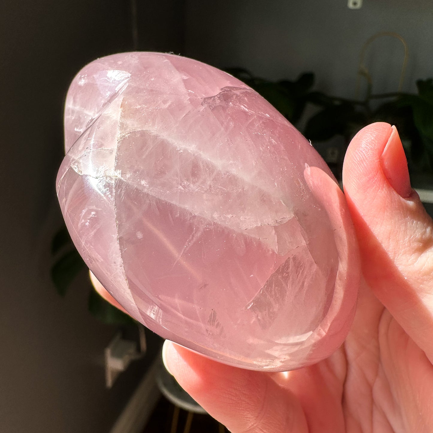 Star Rose Quartz Heart