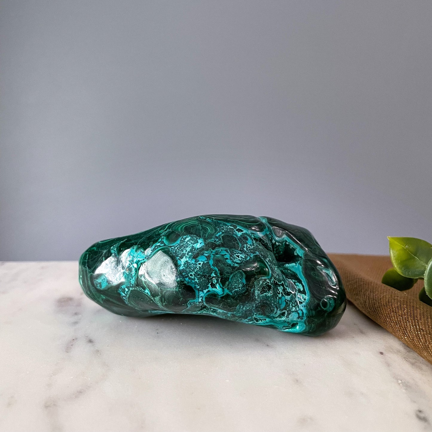 Malachite with Chrysocolla Freeform