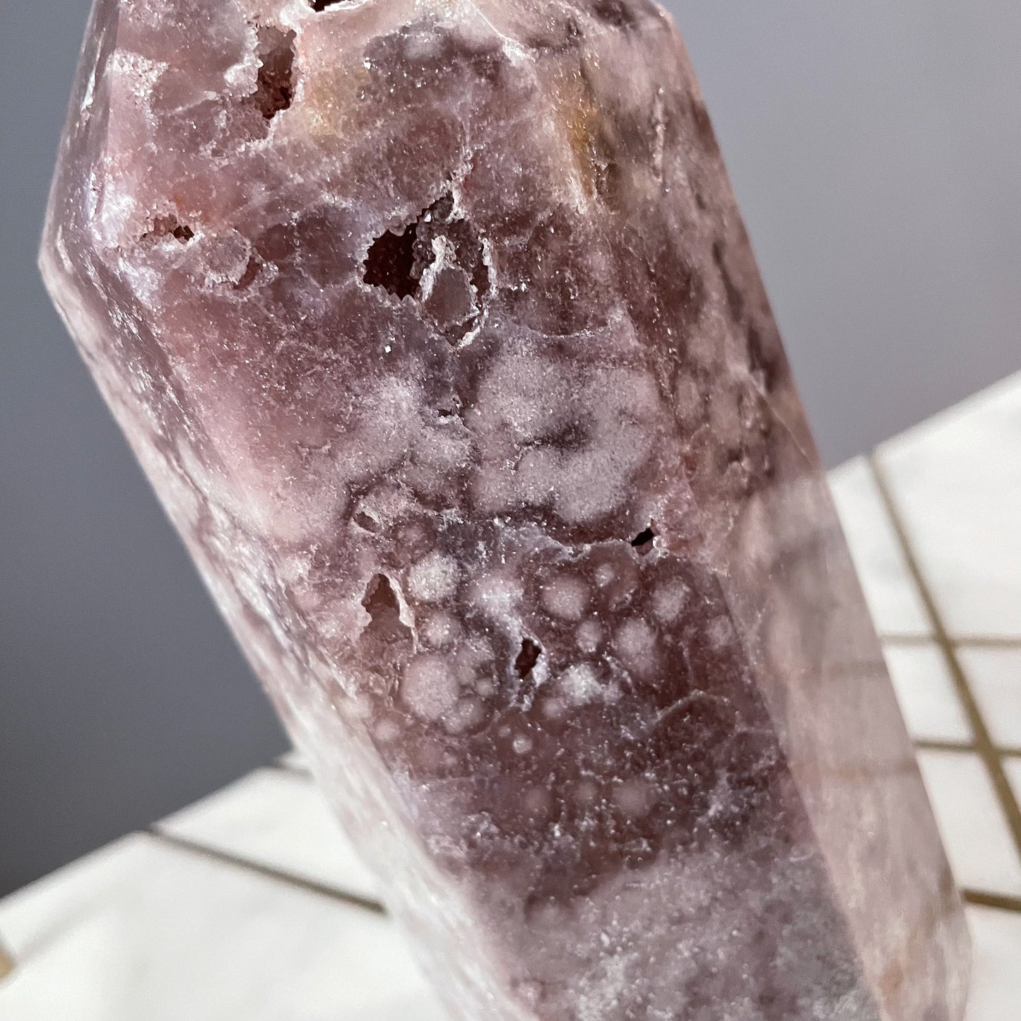 Pink Amethyst Statement Tower