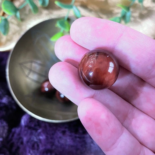 Red Tiger's Eye Mini Sphere