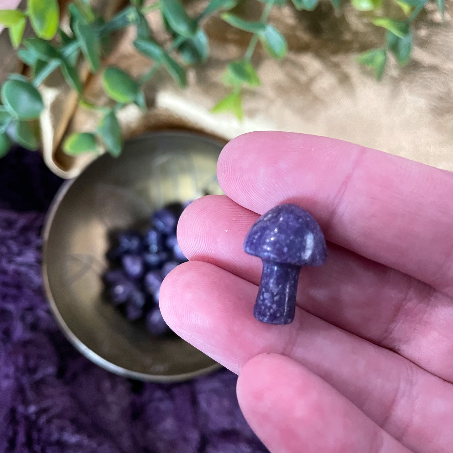 Lepidolite Mini Mushroom