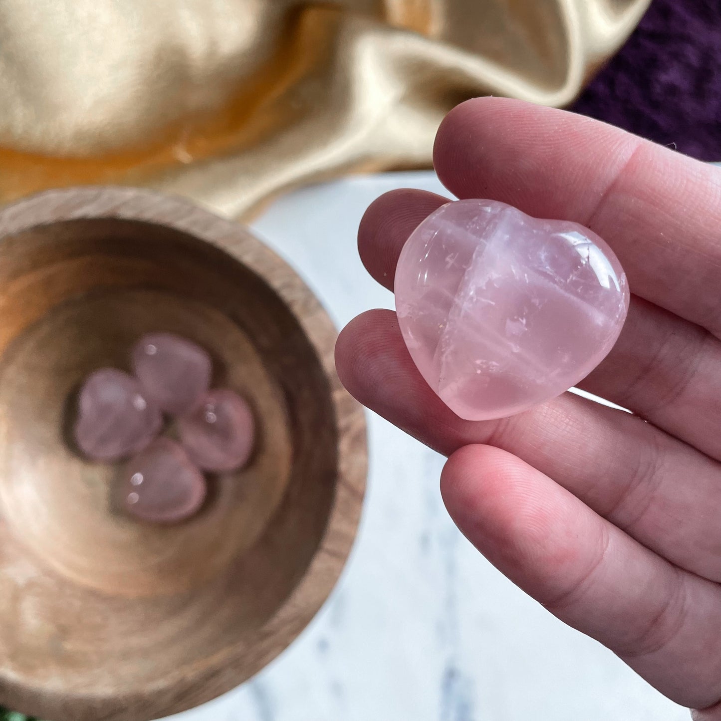 Gemmy Rose Quartz Small Heart