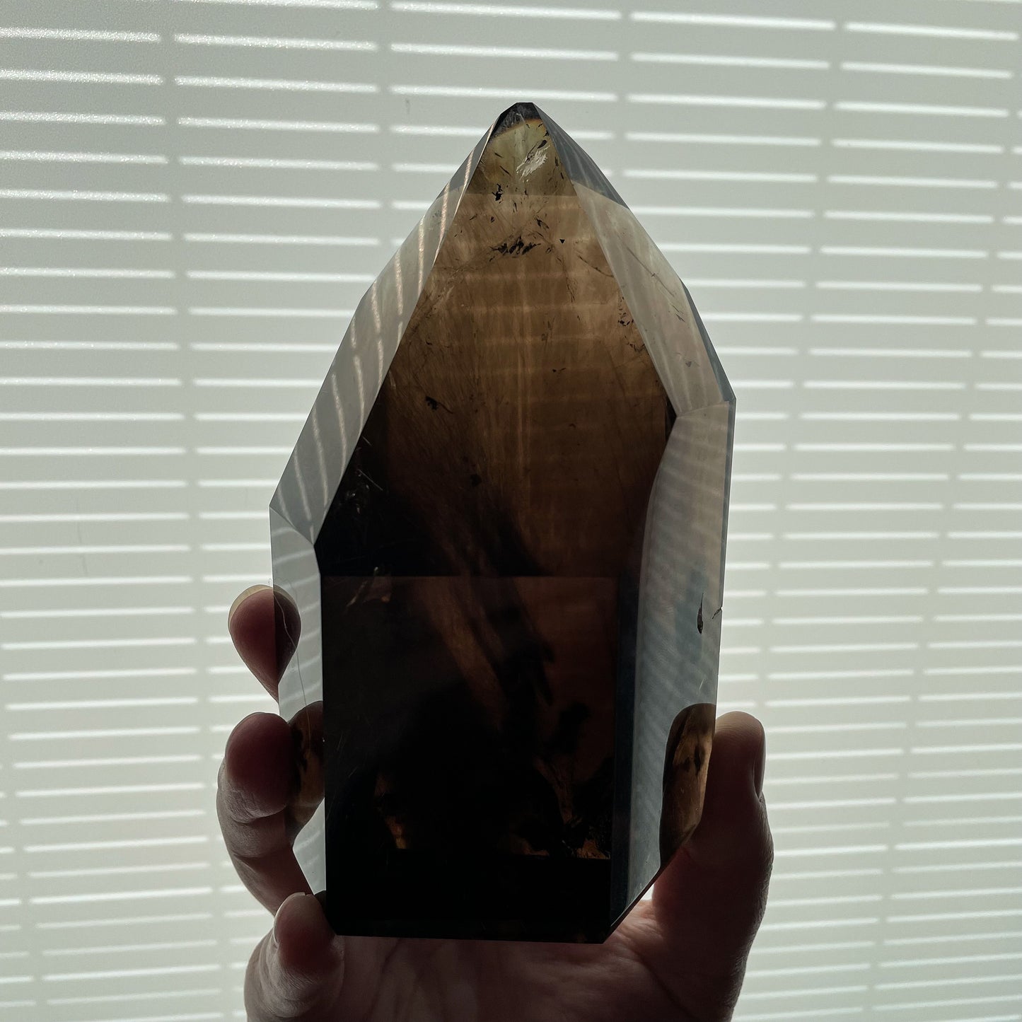 Rutile Smokey Quartz Tower