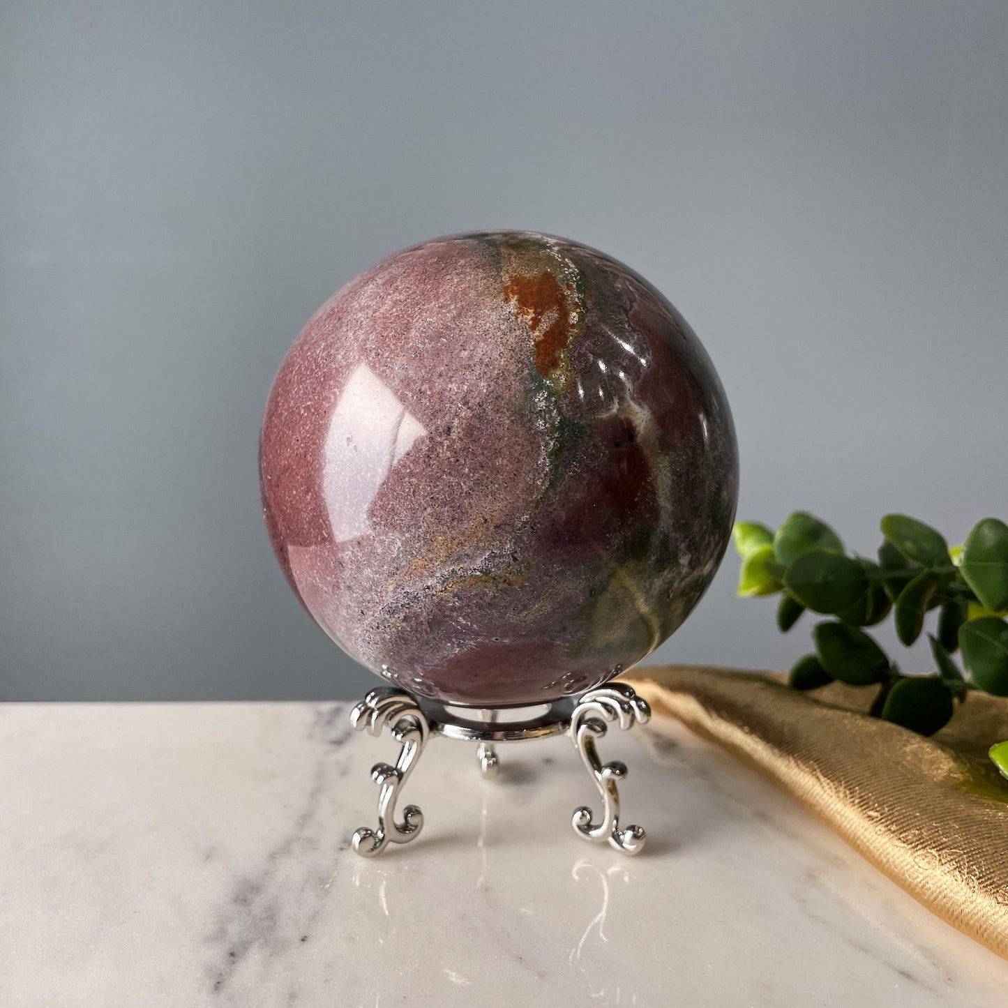 Sea Jasper Sphere