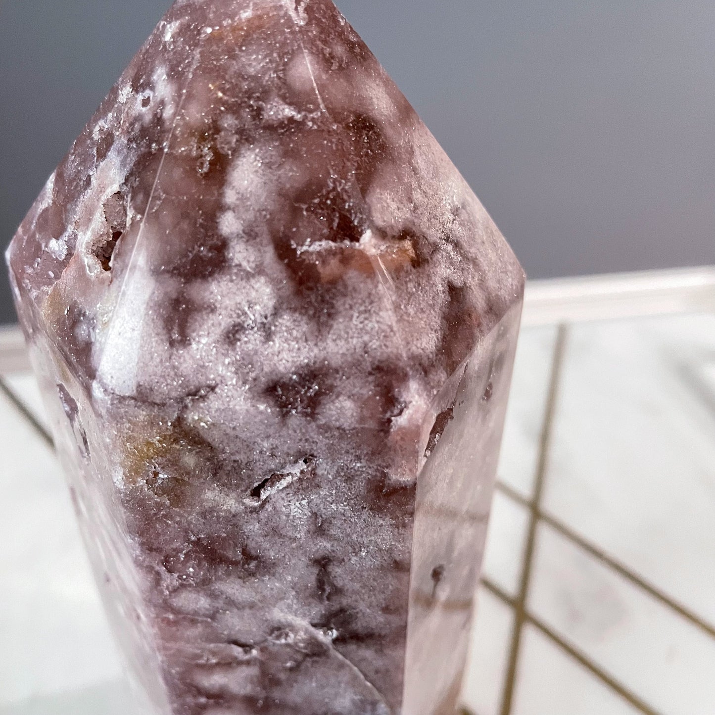 Pink Amethyst Statement Tower