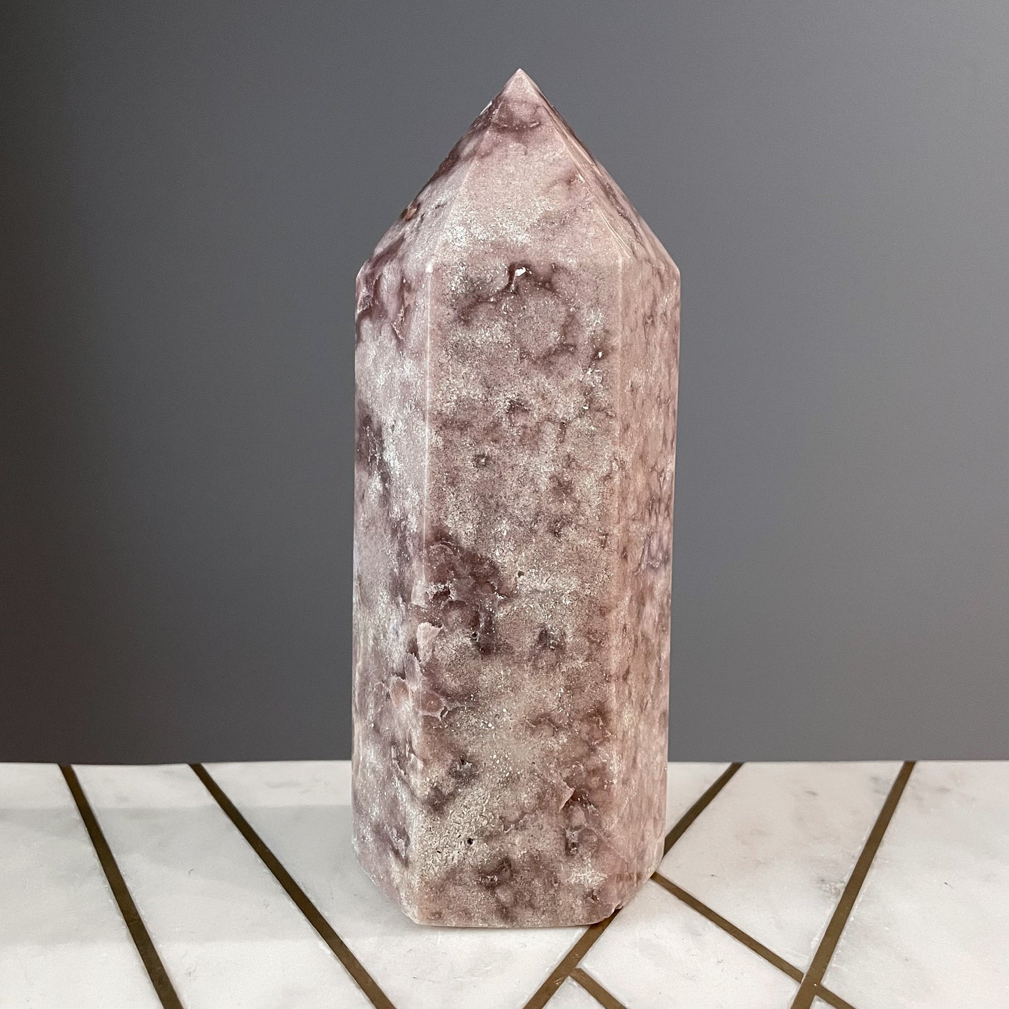 Pink Amethyst Statement Tower