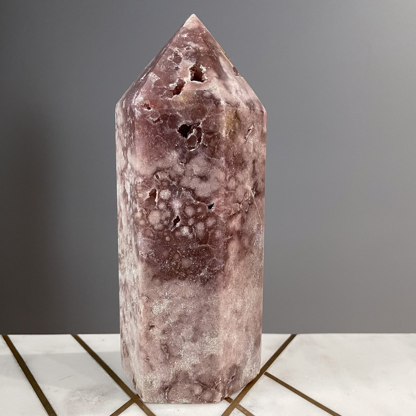 Pink Amethyst Statement Tower