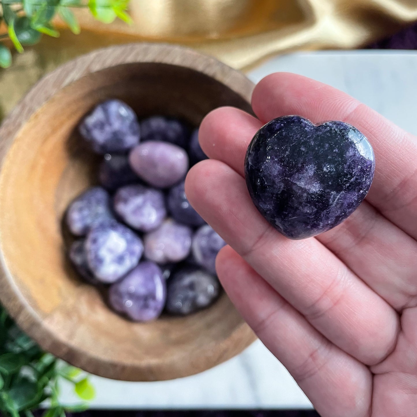 Lepidolite Small Heart