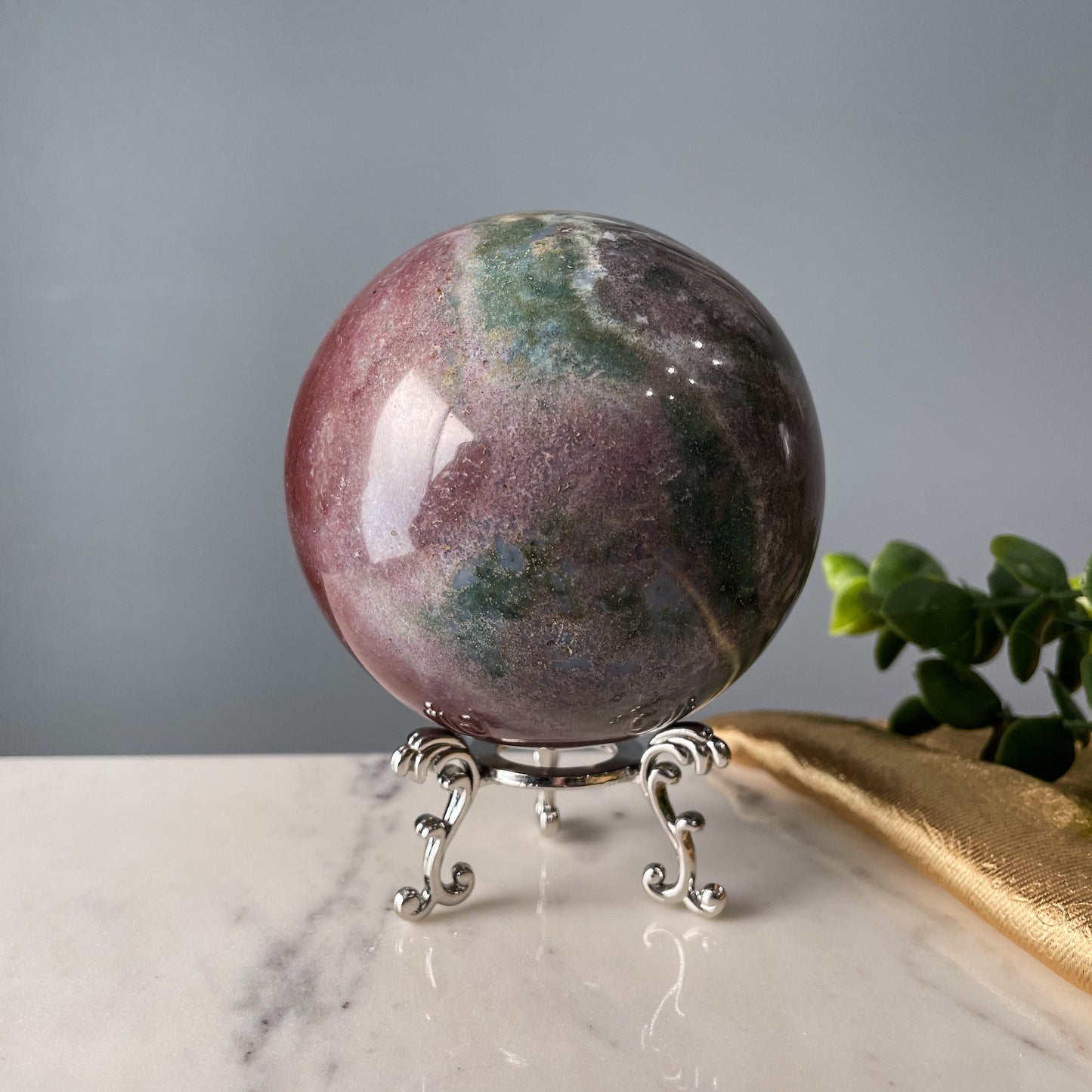 Sea Jasper Sphere