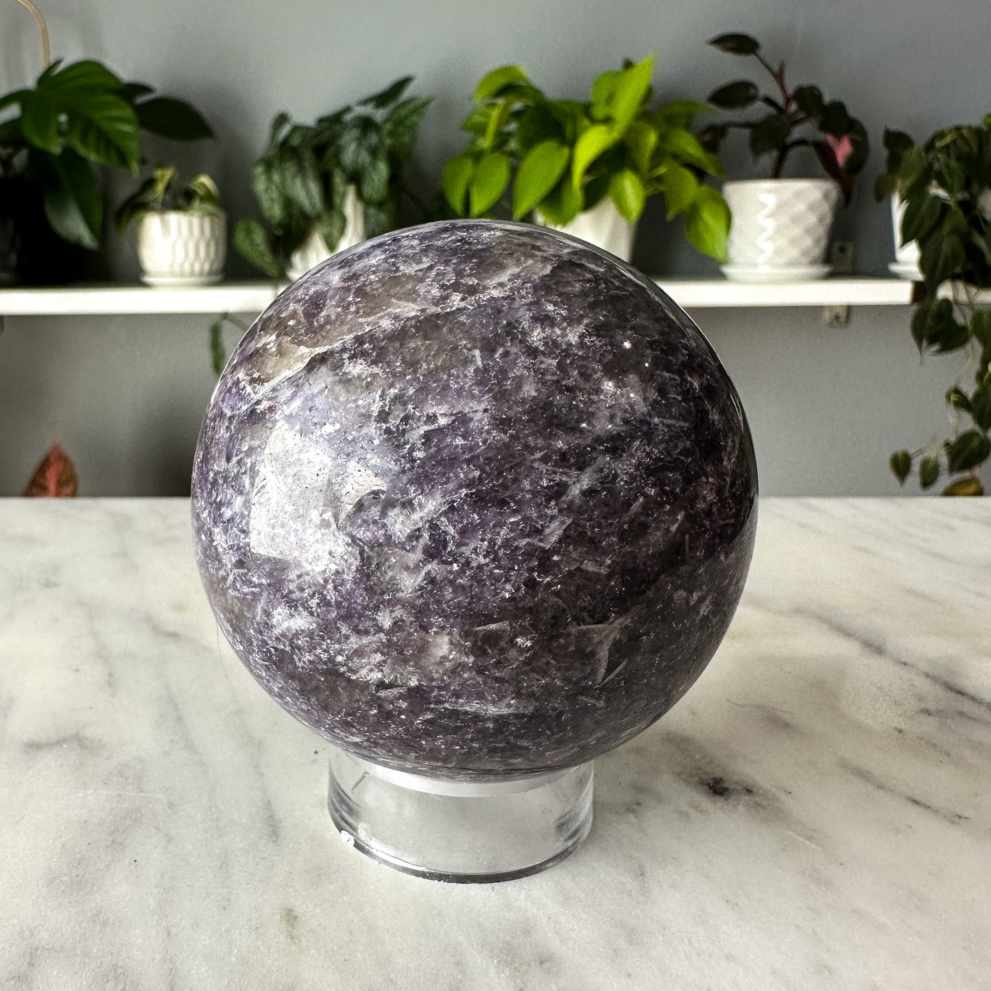 Lepidolite Sphere