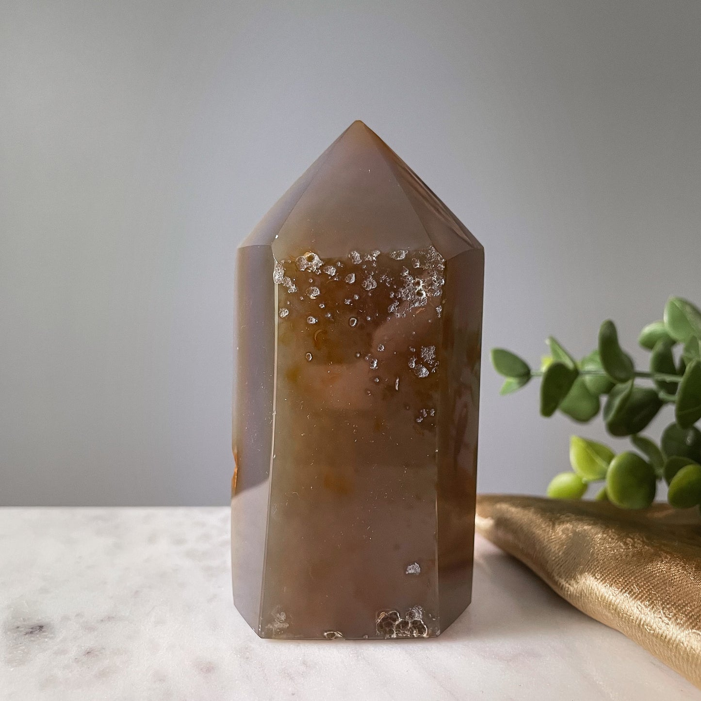 Druzy Agate Tower