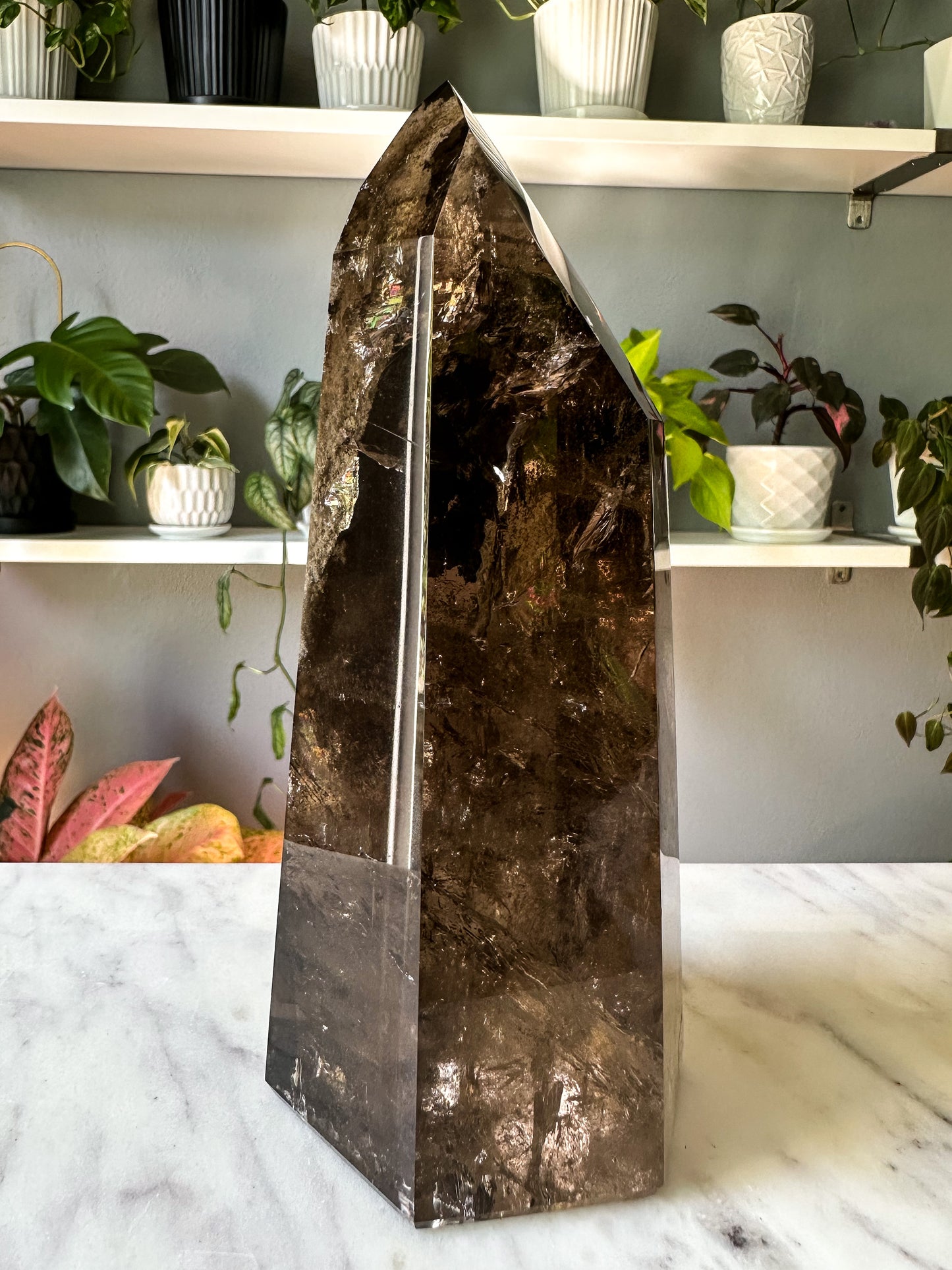 Garden Smokey Quartz Tower