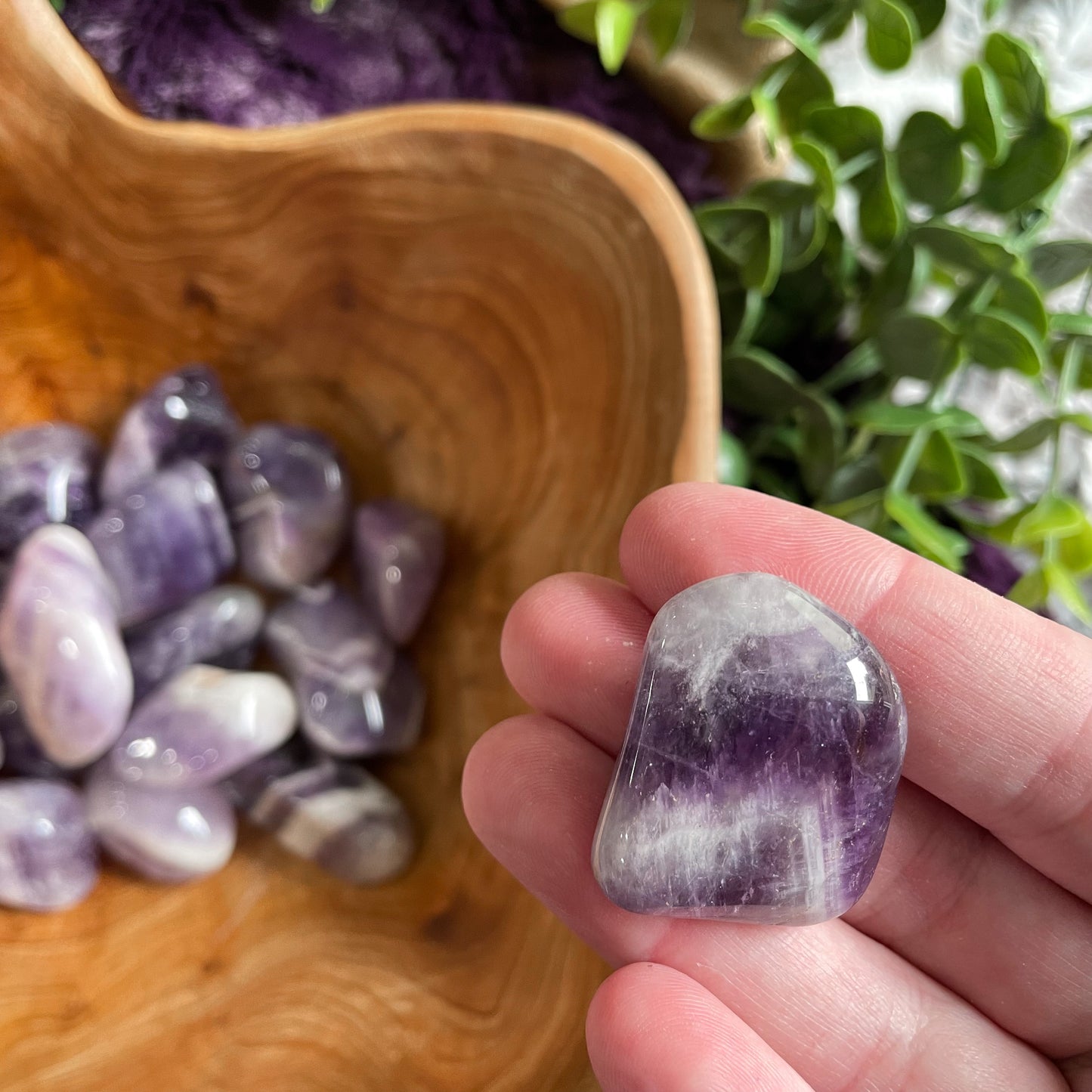 Chevron Amethyst Tumble